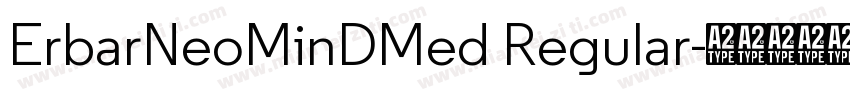 ErbarNeoMinDMed Regular字体转换